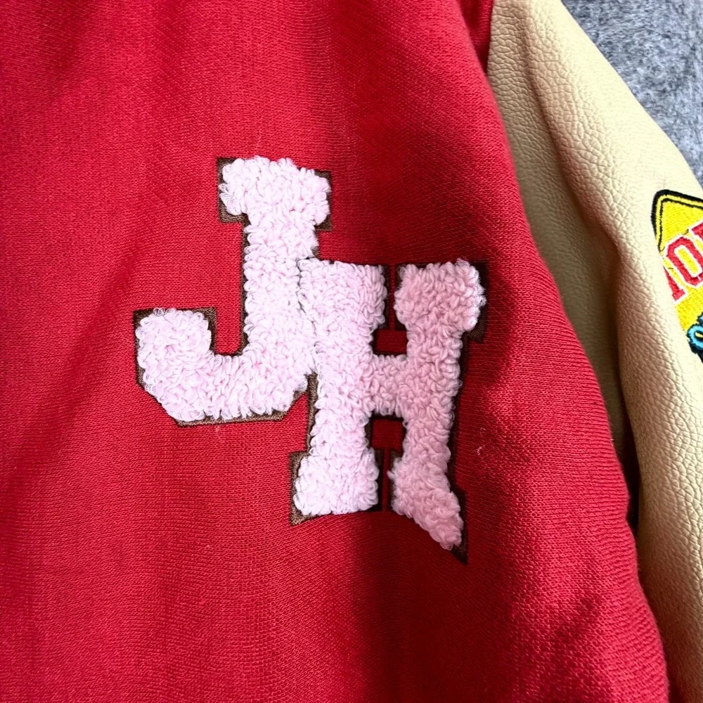 BTS Varsity Jacket Red Embroidered J-Hope Shout Out To My Hopeworld K-Pop